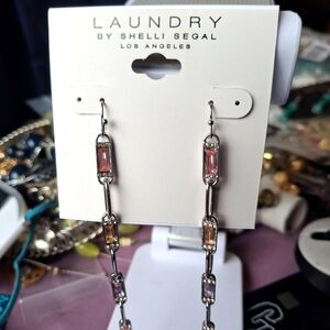Laundry by Shelli Segal Pink and Orange Earrings